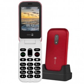 DORO 6040 Mobile à clapet  - 2G - Écran 6,1 cm Rouge