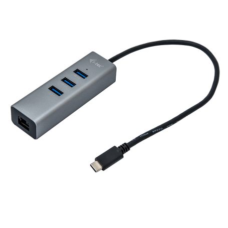 i-tec Metal USB-C 3.0 HUB 3 Port USB 3.0 + Gigabit Ethernet Adapter